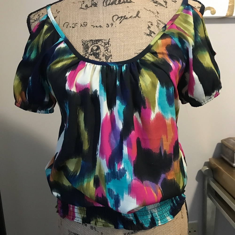 Cold shoulder blouse